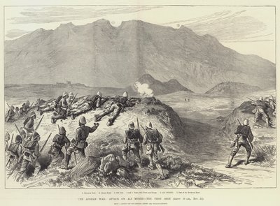 The Afghan War, Attack on Ali Musjid, the First Shot by William Crimea Simpson